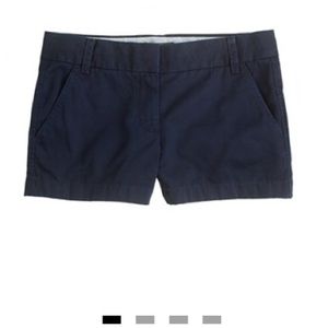 J. Crew Navy 3” Chino shorts